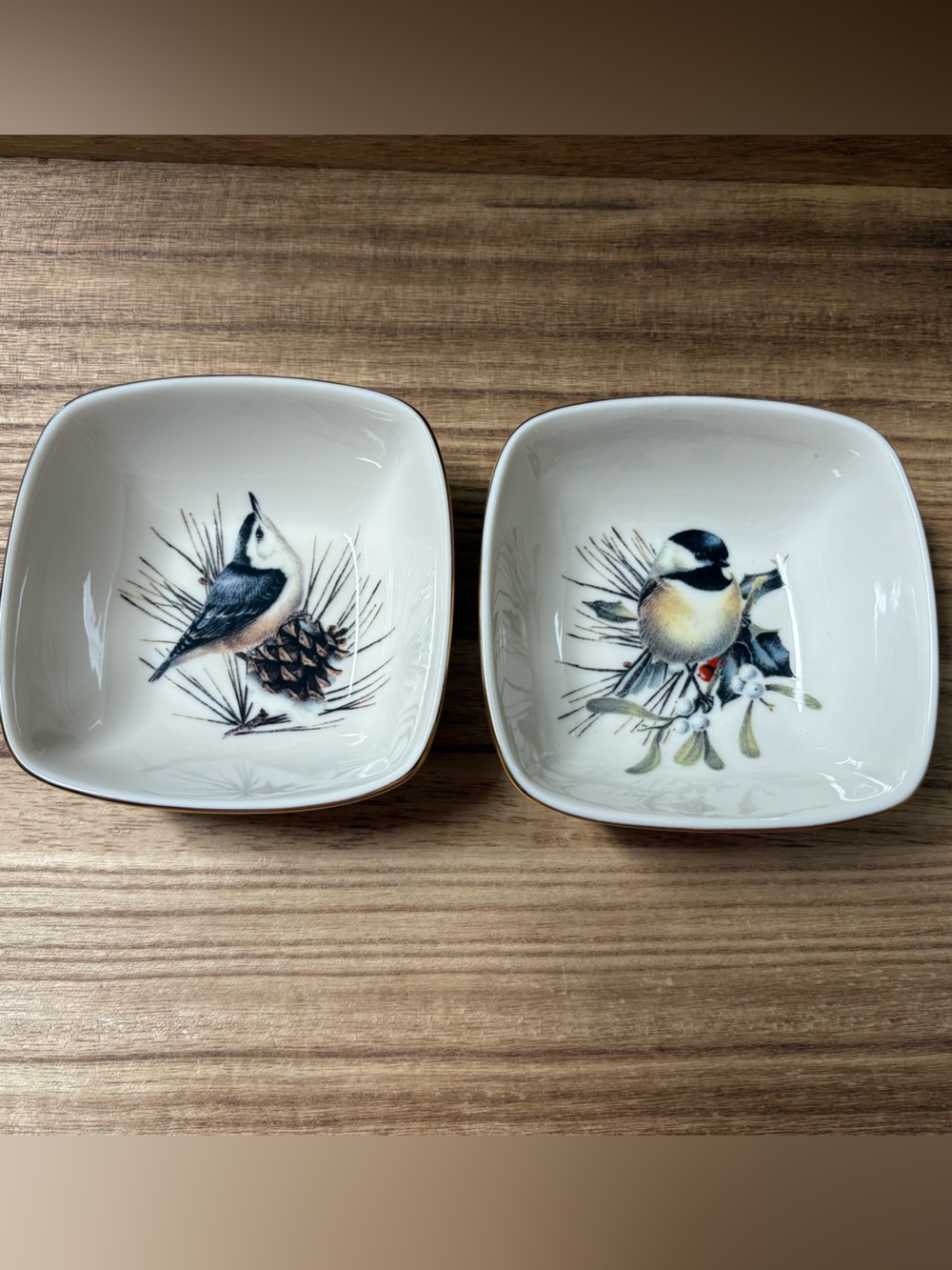 Lenox Winter Greetings Chickadee & Nuthatch Dipping Bowls
